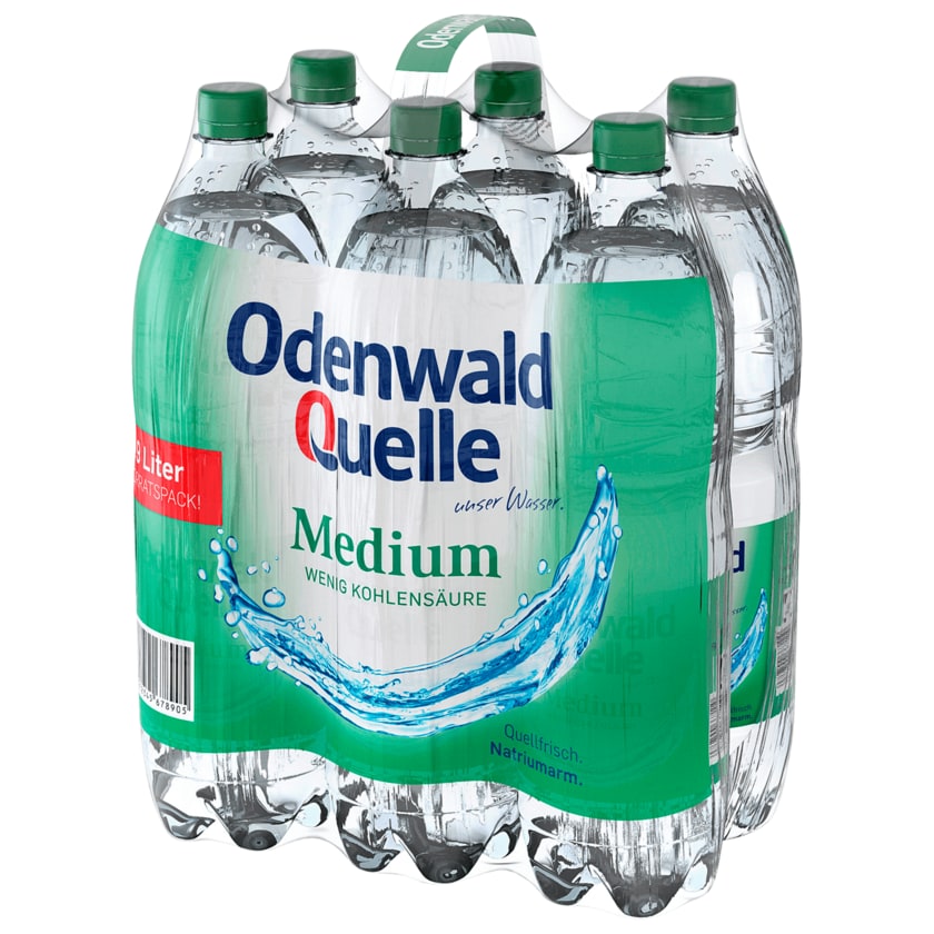 Odenwald Quelle Mineralwasser Medium 6x1,5l